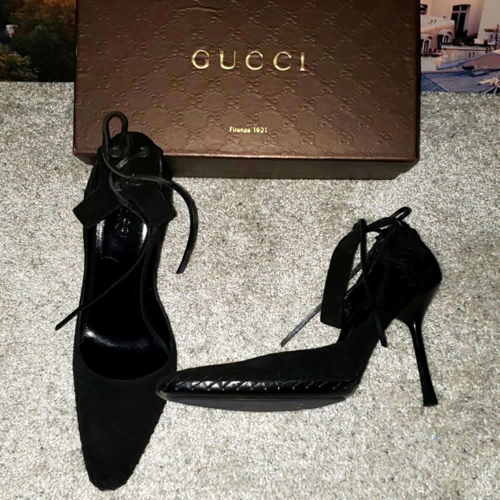 Gucci Suede Heels Size 9 1/2
